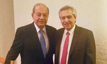 Alberto Fernández dijo que Slim le expresó su "compromiso de seguir invirtiendo" en el país