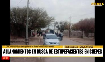 CHEPES: Realizan allanamiento en el barrio Rieles 