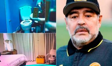 Impactante material fotográfico de la casa en la que murió Diego Maradona: "Lo duchaban con una manguera, parado"
