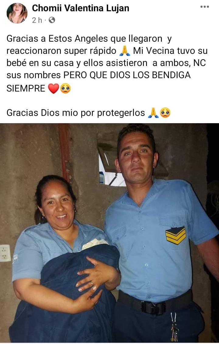 La Rioja. Policías asistieron un parto en el barrio Virgen del Valle: "Se  enteró que estaba embarazada cuando dio a luz"