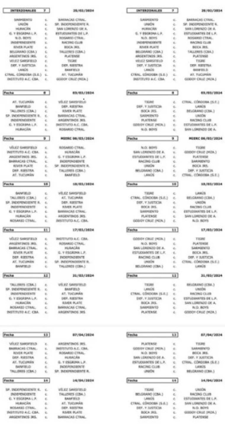 Se lanzó el fixture de la Copa de la Liga 2024 ¿Cuándo se juega el