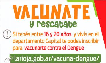 Comienza hoy la vacunación contra el Dengue en la Capital 