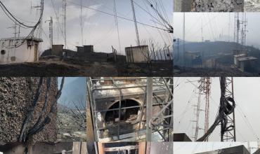 Millonarias pérdidas económicas por los equipos de medios de comunicación quemados en el Cerro de La Cruz