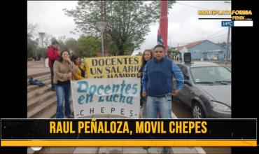 Chepes: comenzó su recorrido provincial el docente cesado de Ulapes