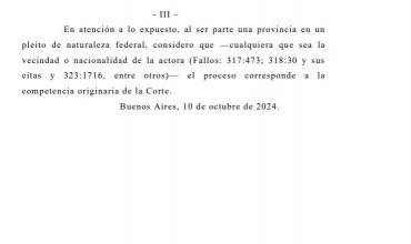 El Procurador General de la Nación avala que la competencia de la Corte Suprema en el conflicto Cammesa – Edelar