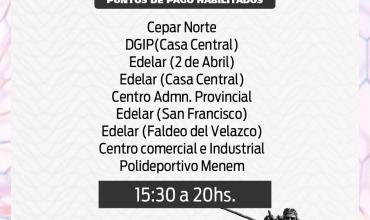 Este martes continúa el pago del bono extra en Chachos del mes de octubre a rezagados de Capital y del interior