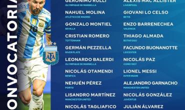 La lista de Lionel Scaloni para la doble fecha de Eliminatorias de la Selección Argentina en noviembre