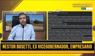 Néstor Bosetti: “Hay inconformismo con quien dice las cosas y no con lo que dice”