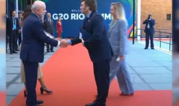 El protocolar saludo entre Javier Milei y Lula da Silva en el G20 en Río de Janeiro