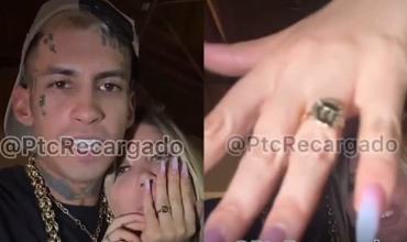 Wanda Nara mostró el anillo que le regaló L-Gante en su aniversario de novios: "Cumplimos tres años”