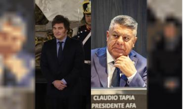 Javier Milei y Claudio Tapia: una guerra que no tiene fin