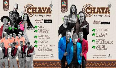 CHAYA 2025: Se agotaron las plateas a precio promocional para la primera noche 