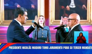 Asumió Nicolás Maduro: Tras su juramentación ilegítima, aseguró que “siempre ha cumplido la Constitución”