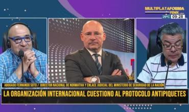 Amnistía Internacional critica el protocolo antipiquetes del gobierno argentino