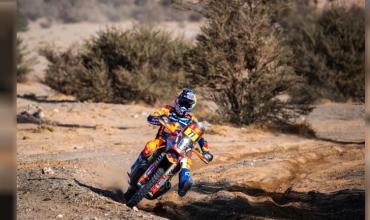 Luciano Benavides ganó la etapa 9 de motos y mantiene la ilusión en el Rally Dakar