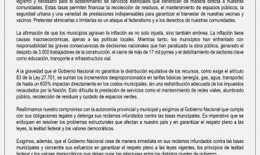 Intendentes de La Rioja respaldan al gobernador en defensa de la autonomía provincial