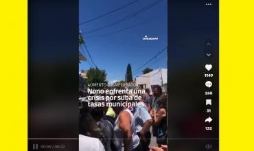 Vecinos de Nono protestaron por aumento en los impuestos