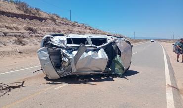 Vuelco en la Ruta 141 en cercanías a Chepes: Tres personas fueron hospitalizas tras el accidente