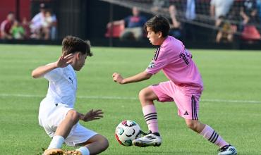 Lo lleva en la sangre: Thiago Messi hizo once goles en el triunfo del Inter Miami Sub 13