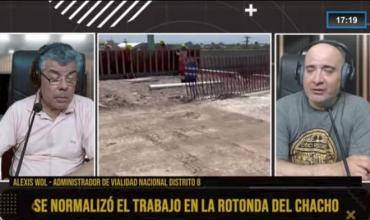 Alexis Wol: "En tres o cuatro semanas habilitaremos el paso superior de la rotonda del Chacho"