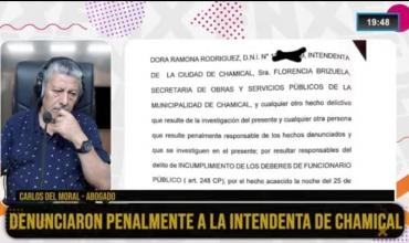 Carlos del Moral: "Denuncié a la intendenta de Chamical por incumplimiento de deberes de funcionario público"