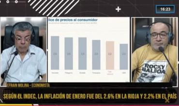 Efraín Molina: "La inflación baja, pero los precios siguen subiendo y el poder adquisitivo cae"