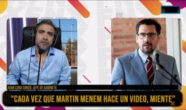 Juan Luna Corzo: “Cada vez que Martín Menem hace un video, miente”