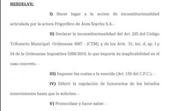 El Tribunal Superior de Justicia declaró inconstitucional a tasas municipales de La Rioja