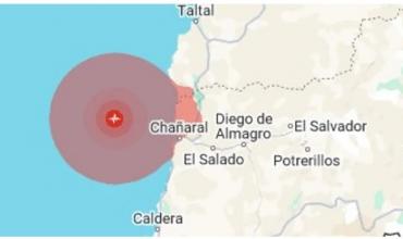 Sismo de magnitud 5,5 sacudió el norte de Chile