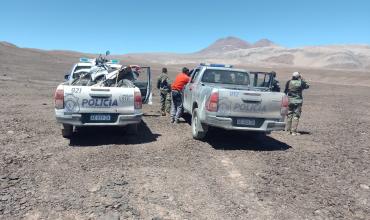 Rápido accionar de la policía para rescatar a 4 personas extraviadas en Corona del Inca