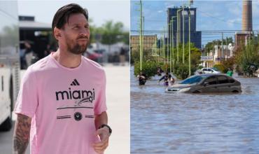 El mensaje de Lionel Messi para los afectados por el trágico temporal en Bahía Blanca: “Mucha fuerza”