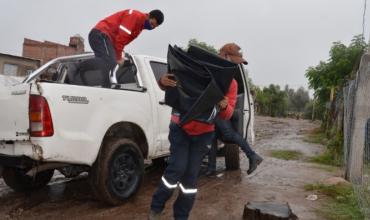 El gobierno provincial brindó asistencia a más de 200 familias afectadas por las lluvias