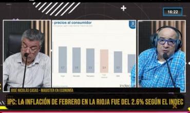 José Nicolás Casas en Fénix: "La inflación baja, pero el impacto en los precios sigue afectando a la gente"