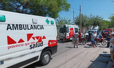 Mujer y dos menores resultaron heridas tras caer de una motocicleta en calle Dardo Rocha