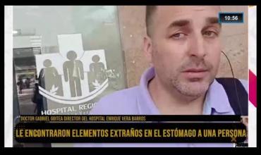 Confusión y protocolo en el Vera Barros: ingresó golpeado y sospecharon que llevaba droga, pero era comida