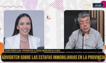 Luciana Porras Luján, presidenta de la Cámara Inmobiliaria de La Rioja, en Fenix: advierten sobre estafas virtuales en el sector inmobiliario 