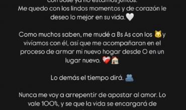 Florencia Fernández y José Luis Fariña, ex participantes de Love is Blind Argentina, anuncian su separación tras un año y medio de relación