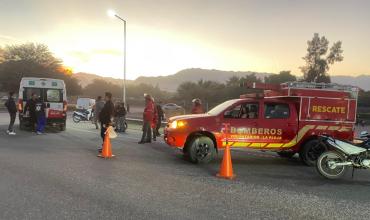Accidente en Ruta 38: Joven ciclista sufrió traumatismo de cráneo