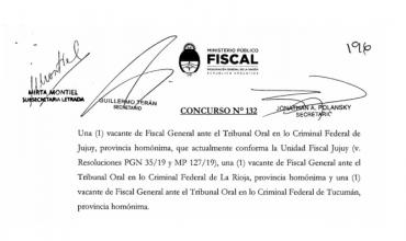 Casi 100 postulantes para fiscalías generales federales en el NOA