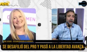 Hebe Casado, vicegobernadora de Mendoza, en Fénix: “Me desafilié del PRO y pasé a La Libertad Avanza”