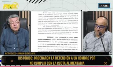 El abogado Matías Cucco detalló  la histórica detención por incumplimiento de la cuota alimentaria