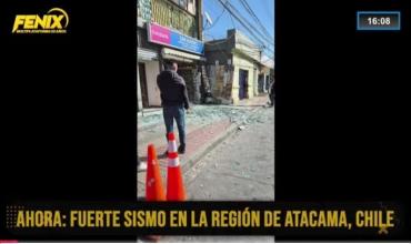 Periodista chileno hablo con Fénix sobre el fuerte sismo en la región de Atacama, Chile 