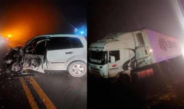 Córdoba: Hombre chocó de frente contra dos camiones sobre la Ruta 158