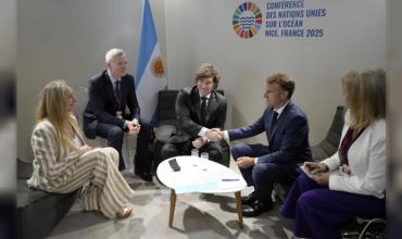 Milei participó de una conferencia de la ONU y mantuvo una reunión bilateral con Macron