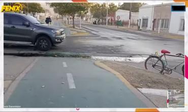 Accidente entre camioneta y bicicleta: un hombre de 76 años resultó herido
