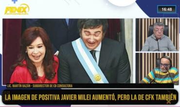 Martín Bazán de CB Consultora: La imagen de Milei volvió a subir, pero también creció la de Cristina Kirchner