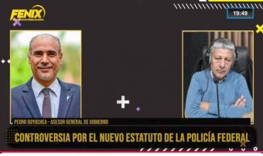 Pedro Goyochea, asesor general de Gobierno: “El nuevo Estatuto de la Policía Federal es un salto atrás”
