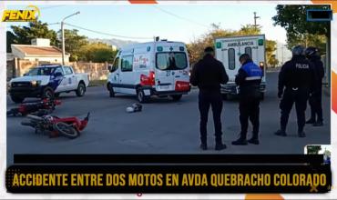 Choque entre dos motocicletas en zona sur dejó tres personas hospitalizadas