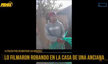 Chilecito: Filman a un delincuente mientras robaba en la casa de una anciana de 92 años