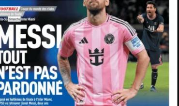 “Messi, no todo se perdona”: la polémica tapa de un medio francés antes del cruce entre PSG e Inter Miami en el Mundial de Clubes